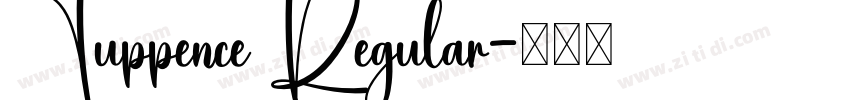 Tuppence Regular字体转换